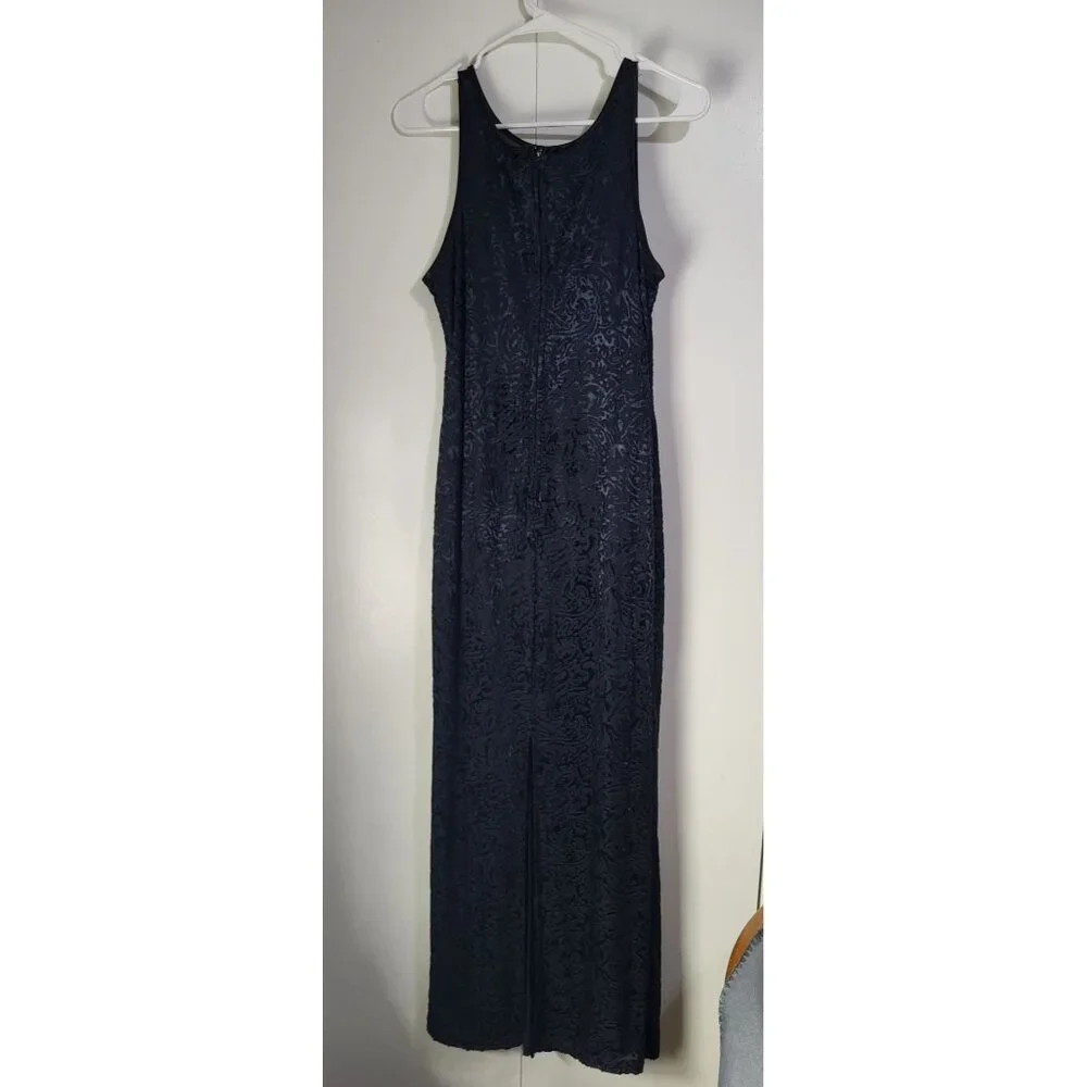 VTG GRACE USA Women's M Burnout Velvet Sleeveless Dress Prom Whimsigoth Fairy - Picture 3 of 9